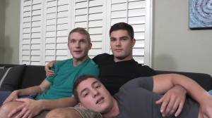 bare three-some With Pete, Tanner, And Forrest - butthole Play
