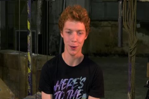 Ginger young twink need sloppy fucking