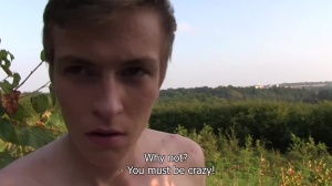 18 y.o. smiley boy plowed in the bushes