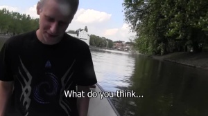 attractive Czech lad goes for a boat trip with stranger