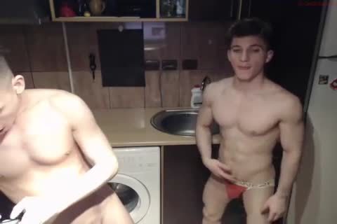 bare web camera lads In Kitchen