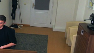 Sexually assertive bottom riding that fat penis on camera