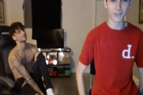 two fresh twinks Caressing Their dongs