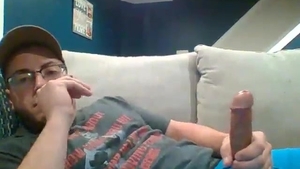 large penis Solo - stroking 26