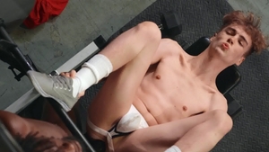 Drill My Hole: Twink Devin Trez bareback face fuck indoor