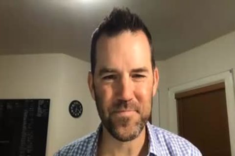 old chap wanking On web camera