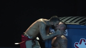 Raging Stallion - Michael Roman alongside hairy Rikk York