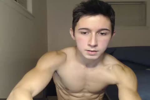 naughty Muscle Hunk On webcam two