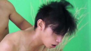 Gay Asian Twinkz: Skinny gay bareback penetration porn