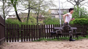 Bareback Twinks Play in the Park