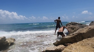 Str8 Chaser: Waves of Passion on Beach